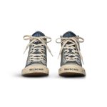 Women’s Paris High Top Sneaker  in Blue - Image 3